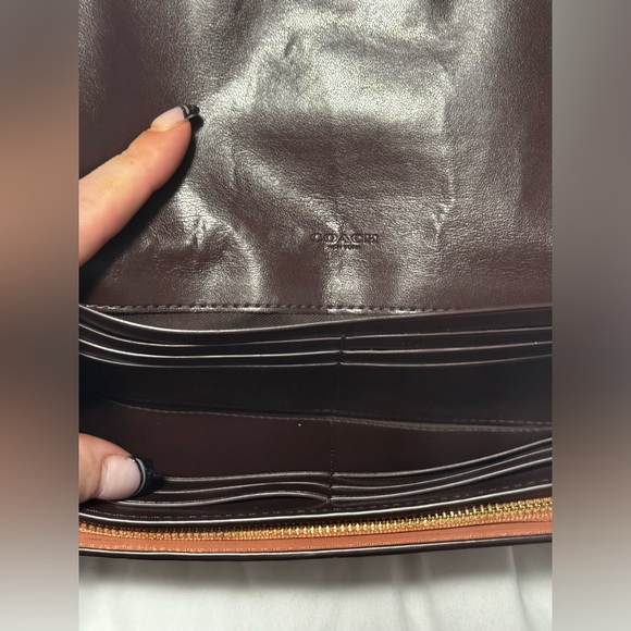 Coach Croc Embossed Ombré long wallet - Picture 7 of 13